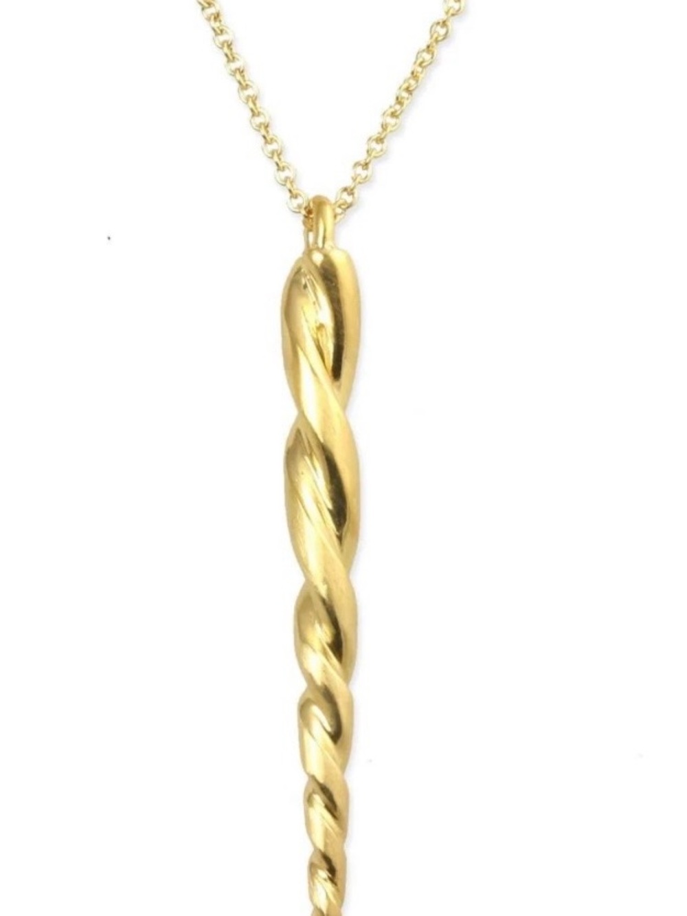9k Gold Unicorn Horn Pendant Necklace - Women Jewelry